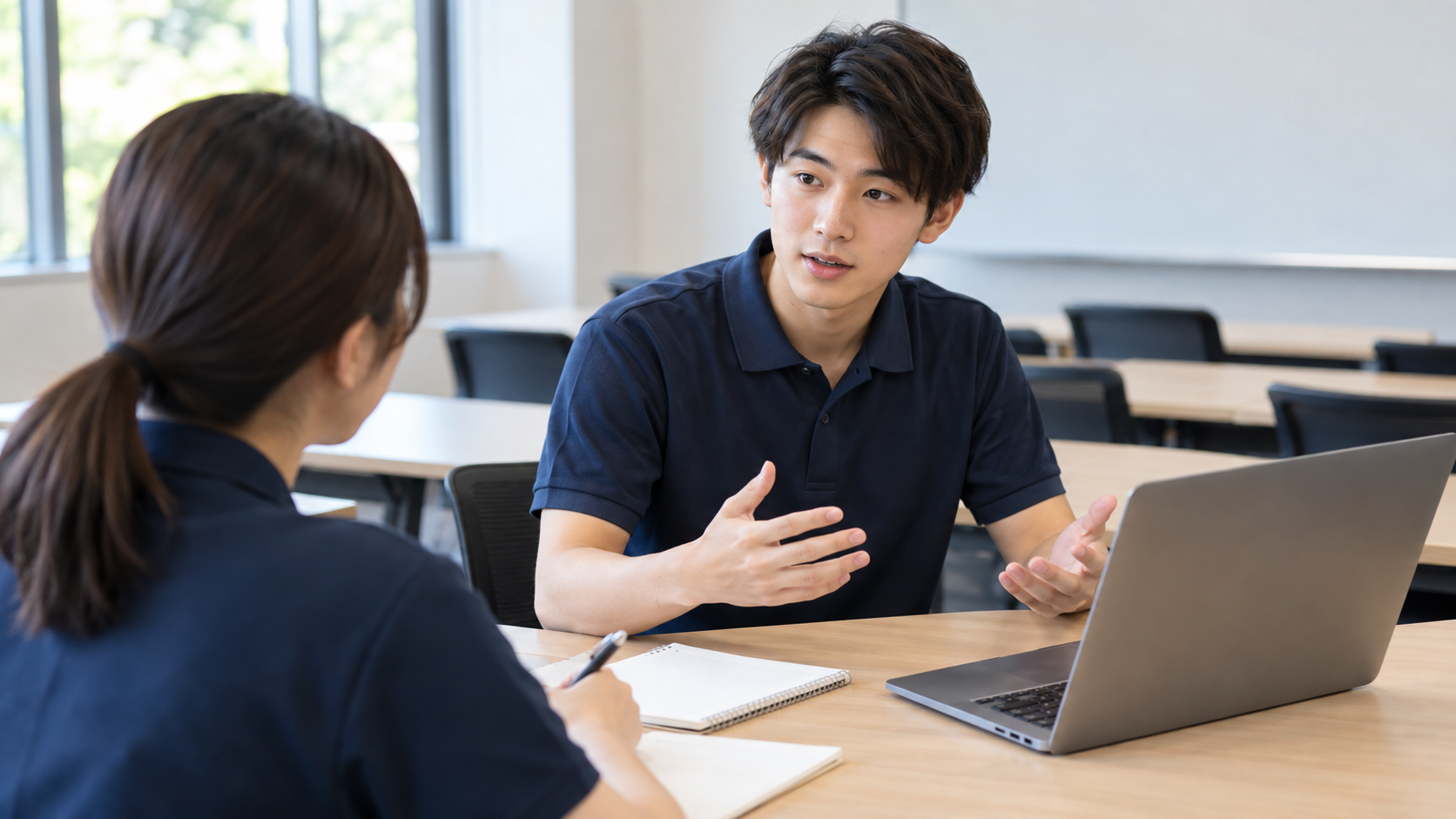 中途採用の写真選びを確認する説明用イメージ